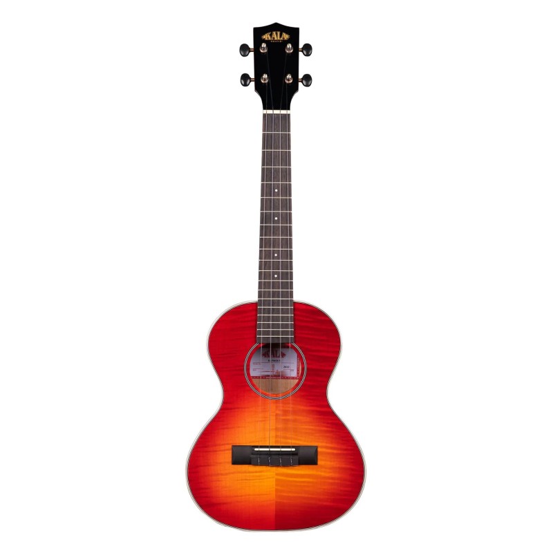 Kala Flame Maple Tenor Ukulele - Cherry Burst