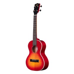 Kala Flame Maple Tenor Ukulele - Cherry Burst