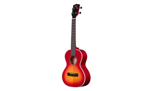 Kala Flame Maple Tenor Ukulele - Cherry Burst