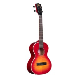 Kala Flame Maple Tenor Ukulele - Cherry Burst