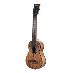 Kala Spalted Mango Series Long Neck Soprano Ukulele