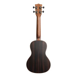 Kala Solid Spruce Top Striped Ebony Series Concert Ukulele