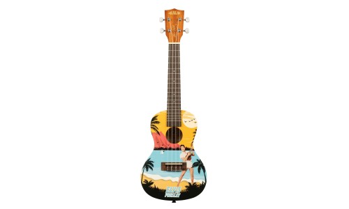 Kala KALA-LTP-C-EBH Learn To Play Elvis Blue - Hawaii Concert Ukulele Kit