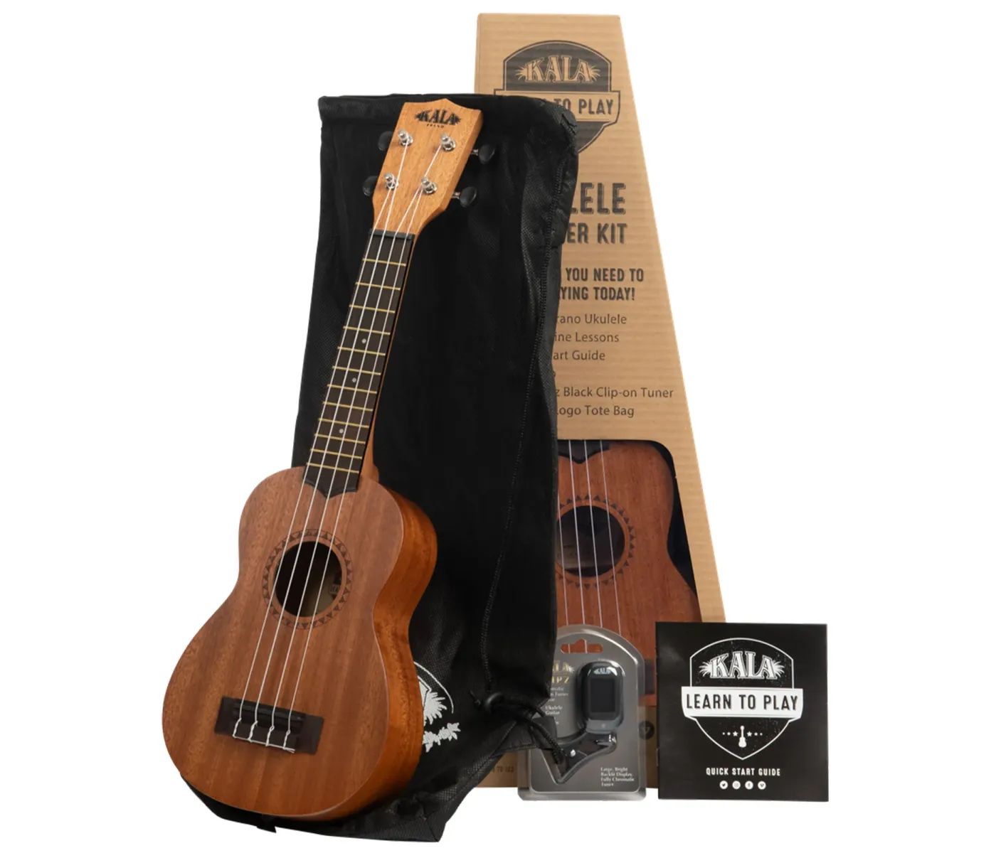 Kala Soprano Ukulele - Learn To Play Ukulele Starter Kit Kala Soprano Ukulele - Learn To Play Ukulele Starter Kit