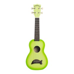 Makala Dolphin Series Soprano Ukulele - Green Apple Burst