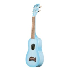 Makala Dolphin Series Soprano Ukulele - Light Blue Burst