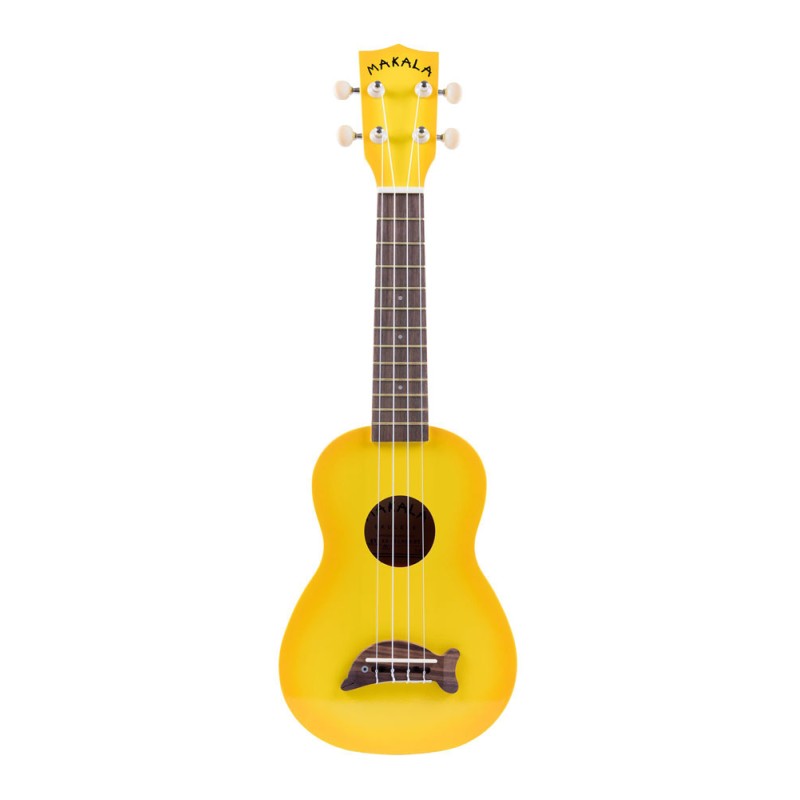 Makala Dolphin Series Soprano Ukulele - Yellow Burst