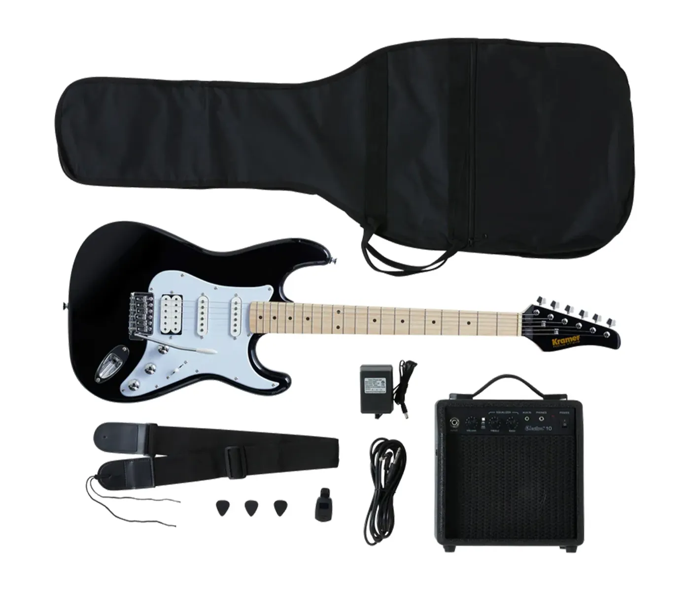 Kramer Player Pack Focus Electric Guitar - Black