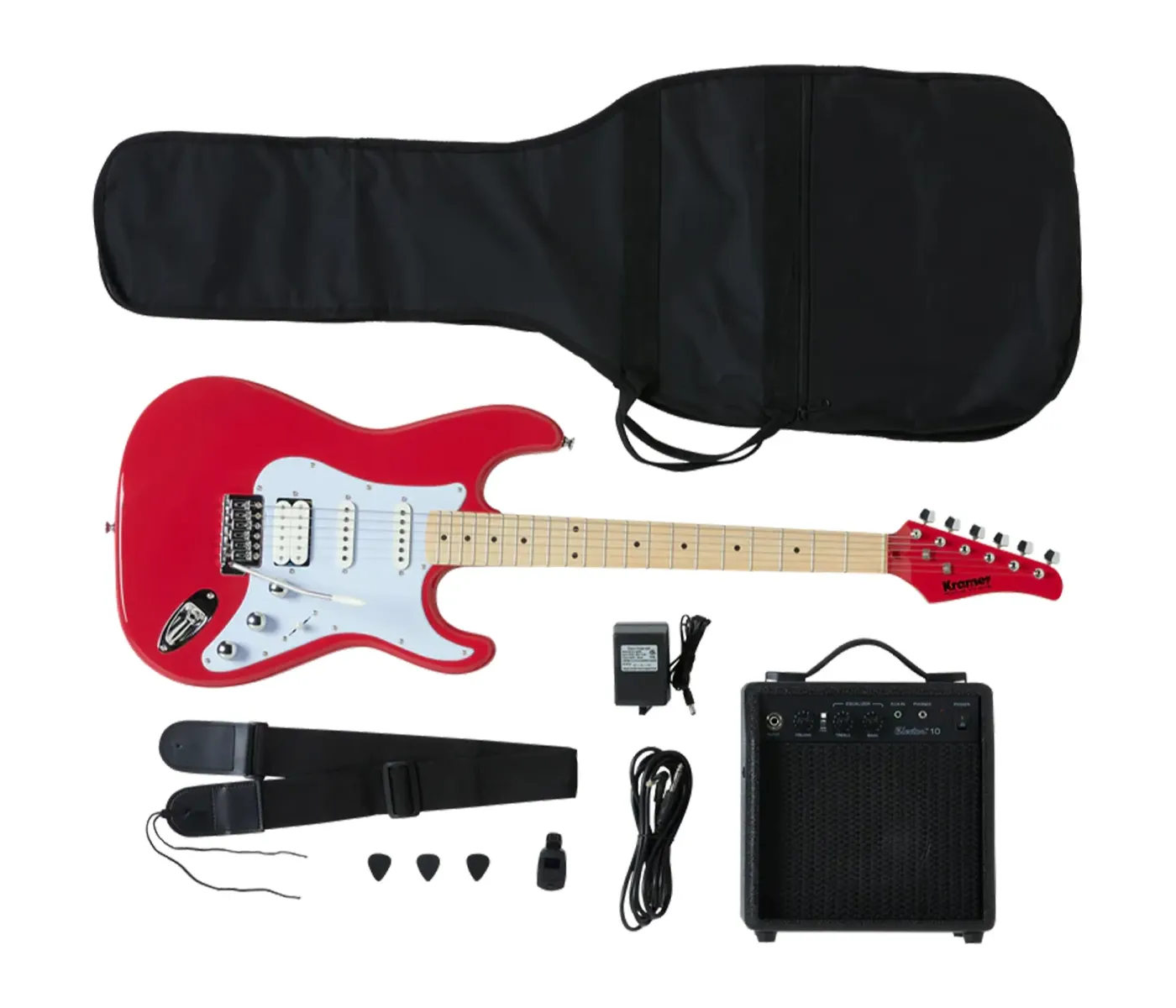 Kramer Player Pack Focus Electric Guitar - Red
