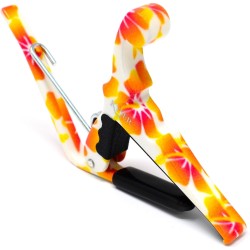 Kyser KUPHA Ukulele Quick Change Capo - Pastel Hibiscus