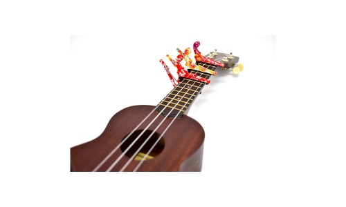 Kyser KUPHA Ukulele Quick Change Capo - Pastel Hibiscus