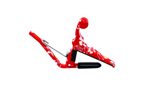 Kyser KURHA Ukulele Quick Change Capo - Red Hibiscus