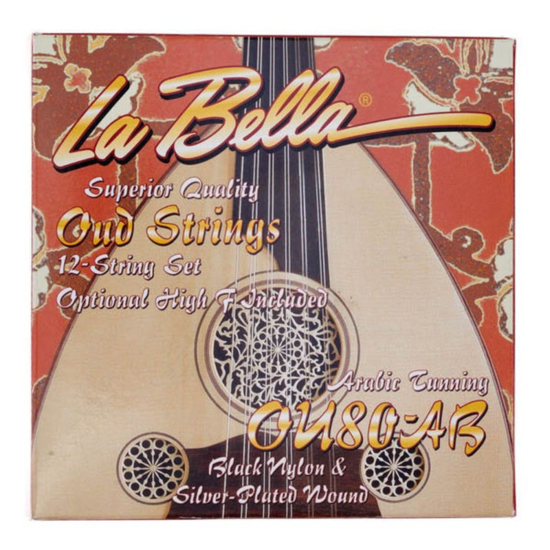 La Bella OU80A-B Oud String Arabic Tuning Nylon - Black