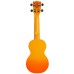 Mahalo Ukulele Soprano Design Series Orange Burst with Bag