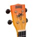 Mahalo Ukulele Soprano Design Series Orange Burst with Bag