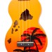 Mahalo Ukulele Soprano Design Series Orange Burst with Bag