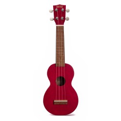 Mahalo MK1TRD Ukulele Soprano M1 Kahiko "K" Series Transparent Red with Bag