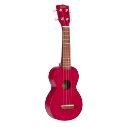 Mahalo MK1TRD Ukulele Soprano M1 Kahiko "K" Series Transparent Red with Bag