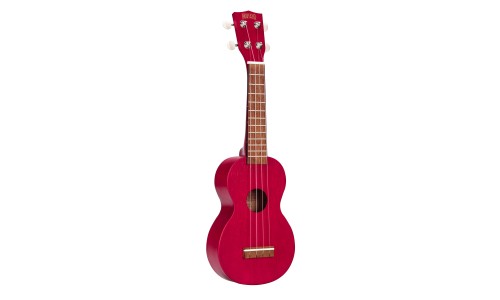 Mahalo MK1TRD Ukulele Soprano M1 Kahiko "K" Series Transparent Red with Bag