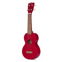 Mahalo MK1TRD Ukulele Soprano M1 Kahiko "K" Series Transparent Red with Bag