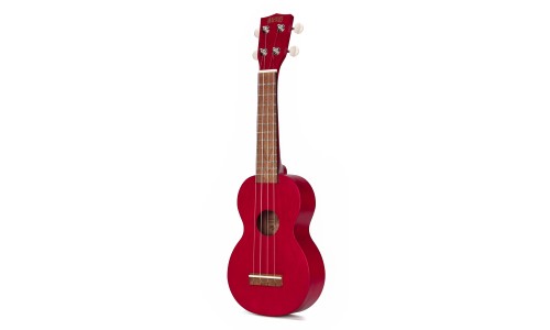 Mahalo MK1TRD Ukulele Soprano M1 Kahiko "K" Series Transparent Red with Bag