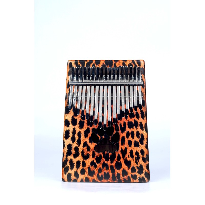 Mahalo MKA17CH Kalimba Cheetah Design Key of C with Bag