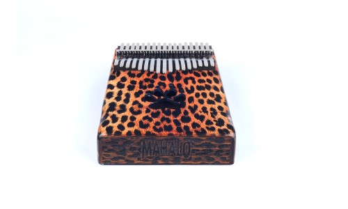 Mahalo MKA17CH Kalimba Cheetah Design Key of C with Bag