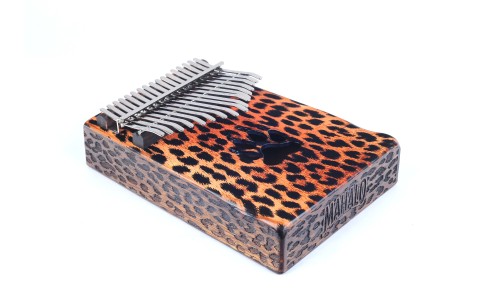 Mahalo MKA17CH Kalimba Cheetah Design Key of C with Bag