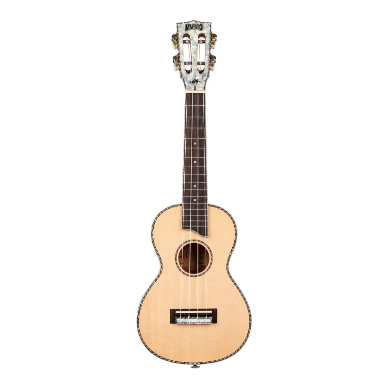 Mahalo Ukulele Concert Pearl Series Natural with Bag_B stock