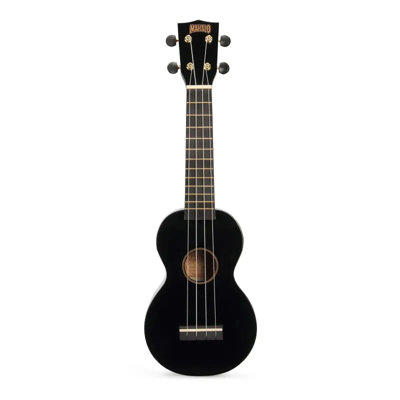 Mahalo MR1BK Ukulele Soprano M1 Rainbow "R" Series Black with Bag Mahalo MR1BK Ukulele Soprano M1 Rainbow "R" Series Black with Bag