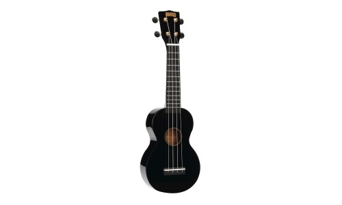 Mahalo MR1BK Ukulele Soprano M1 Rainbow "R" Series Black with Bag