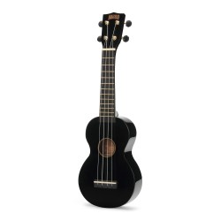 Mahalo MR1BK Ukulele Soprano M1 Rainbow "R" Series Black with Bag