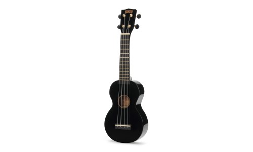 Mahalo MR1BK Ukulele Soprano M1 Rainbow "R" Series Black with Bag