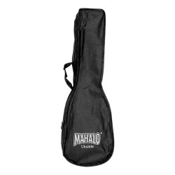 Mahalo MR1BK Ukulele Soprano M1 Rainbow "R" Series Black with Bag