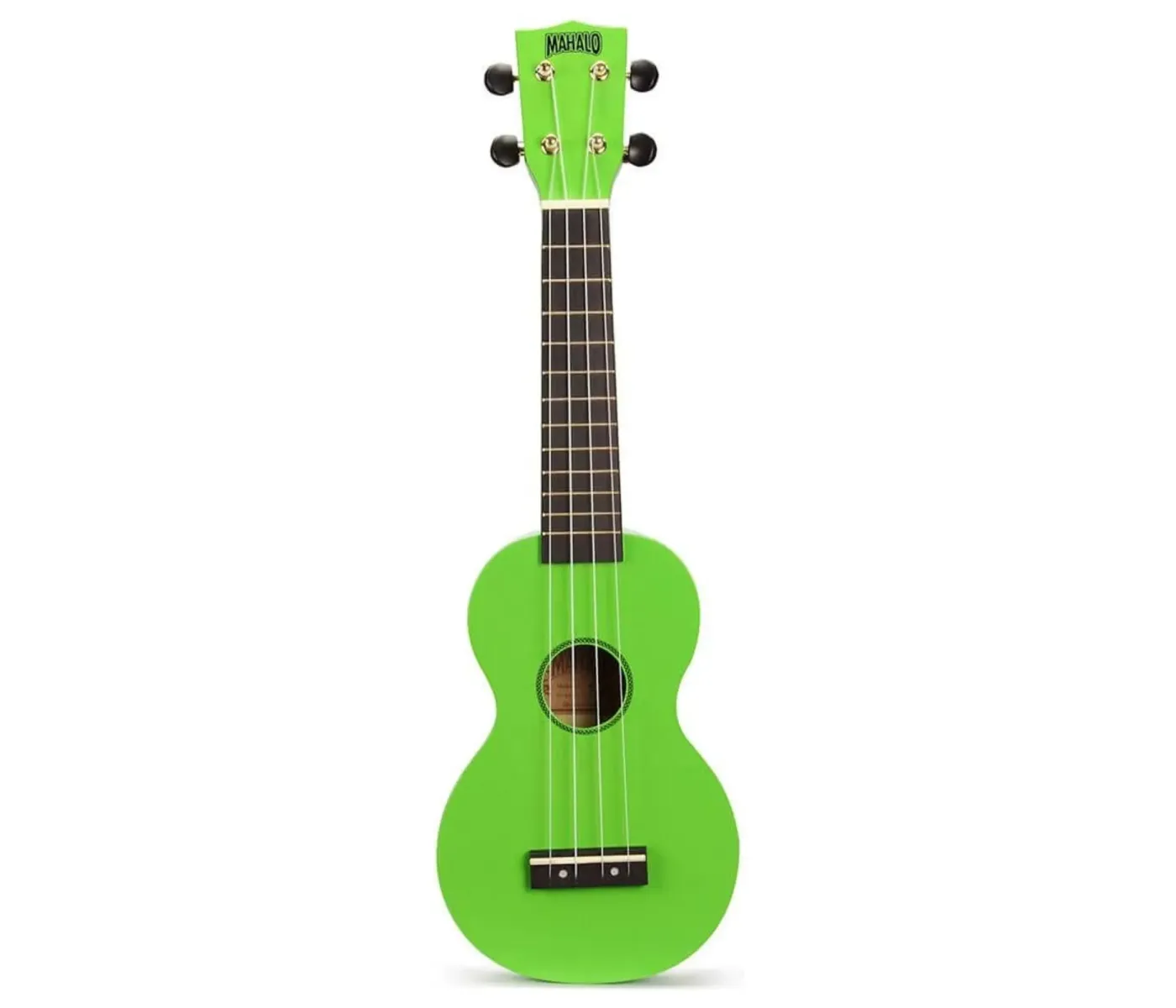Mahalo MR1GN Ukulele Soprano M1 Rainbow "R" Series Green with Bag