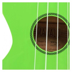 Mahalo MR1GN Ukulele Soprano M1 Rainbow "R" Series Green with Bag