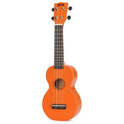 Mahalo MR1OR Ukulele Soprano M1 Rainbow "R" Series Orange with Bag