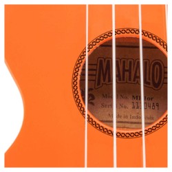 Mahalo MR1OR Ukulele Soprano M1 Rainbow "R" Series Orange with Bag