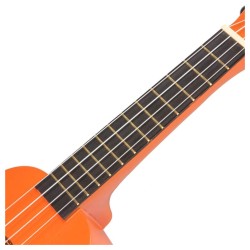 Mahalo MR1OR Ukulele Soprano M1 Rainbow "R" Series Orange with Bag