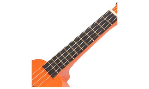 Mahalo MR1OR Ukulele Soprano M1 Rainbow "R" Series Orange with Bag