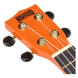 Mahalo MR1OR Ukulele Soprano M1 Rainbow "R" Series Orange with Bag