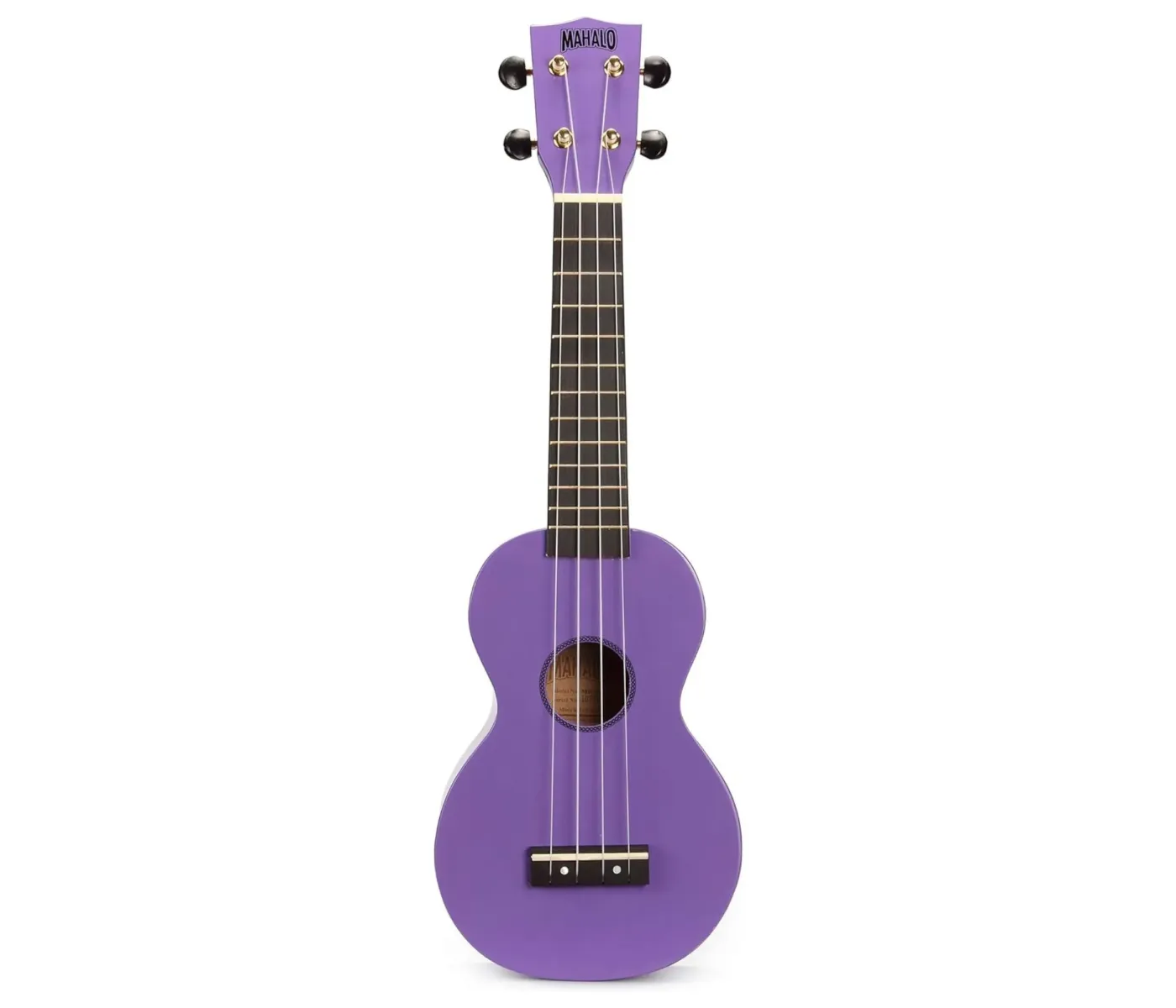 Mahalo MR1PP Ukulele Soprano M1 Rainbow "R" Series Purple with Bag