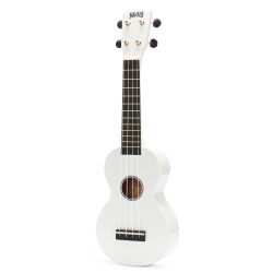 Mahalo MR1WT Ukulele Soprano M1 Rainbow "R" Series White with Bag