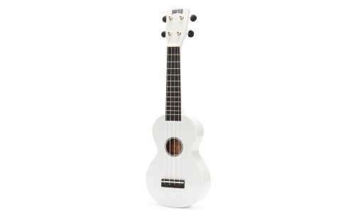 Mahalo MR1WT Ukulele Soprano M1 Rainbow "R" Series White with Bag