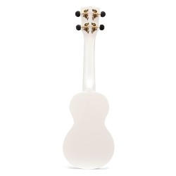 Mahalo MR1WT Ukulele Soprano M1 Rainbow "R" Series White with Bag