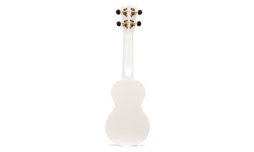 Mahalo MR1WT Ukulele Soprano M1 Rainbow "R" Series White with Bag