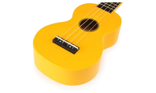 Mahalo MR1YW Ukulele Soprano M1 Rainbow "R" Series Yellow with Bag