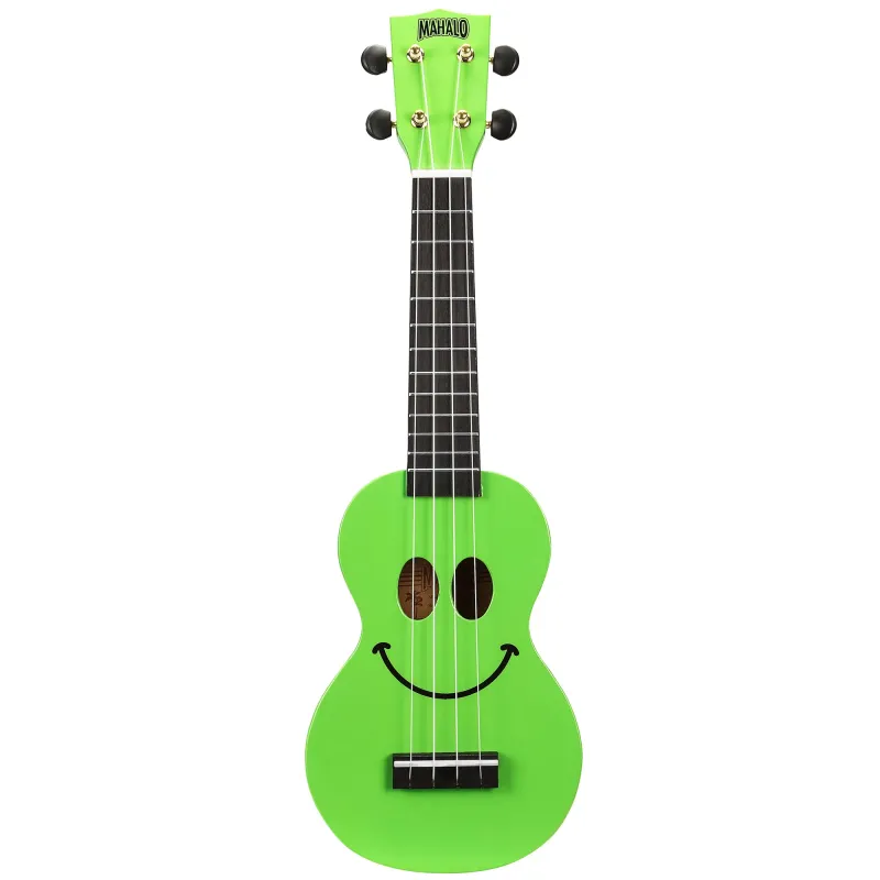 Mahalo Ukulele Soprano U-Smile Series Green with Bag