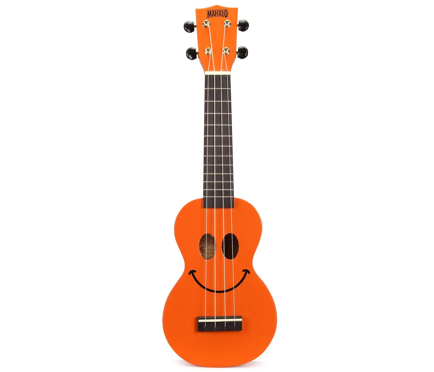 Mahalo Ukulele Soprano U-Smile Series Orange with Bag