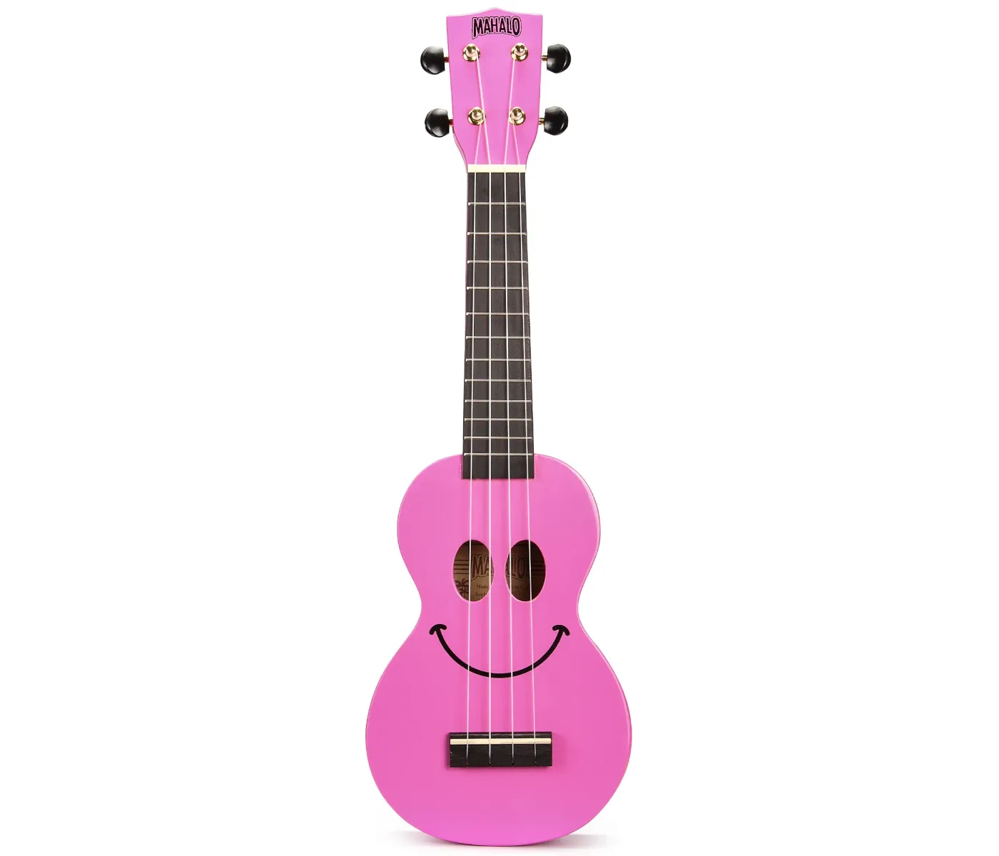 Mahalo Ukulele Soprano U-Smile Series Pink with Bag